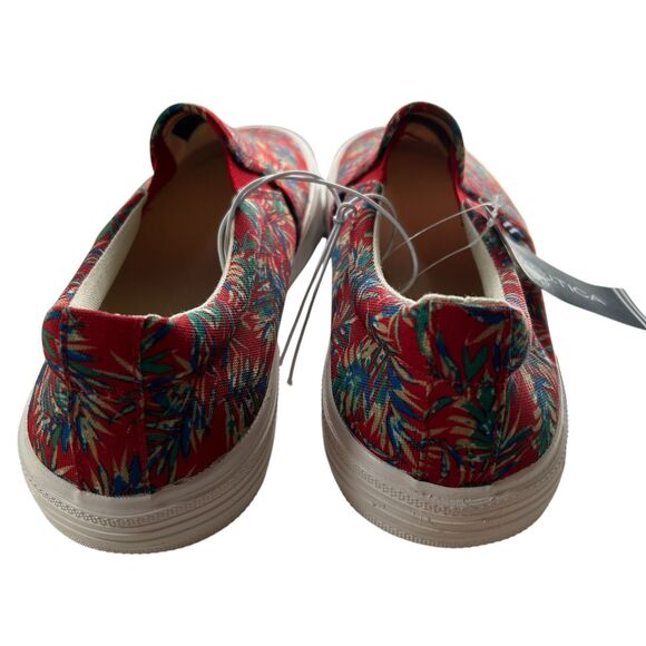 NEW Nautica SLIP ON Loafers Shoes Sneakers CANDLER Red Palm - Men's Size 10 - Picture 6 of 8